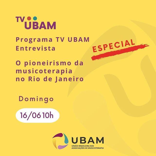 TV UBAM entrevista - o pioneirismo da musicoterapia no Rio de Janeiro