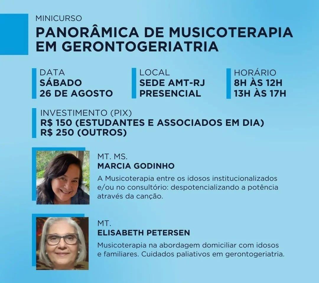 cartaz panoramica de musicoterapia em gerontogeriatria