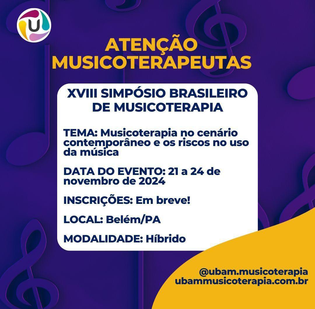 xviii simposio brasileiro de musicoterapia